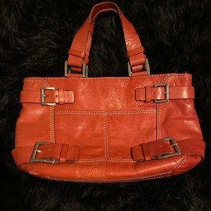 Red leather Michael Kors bag
